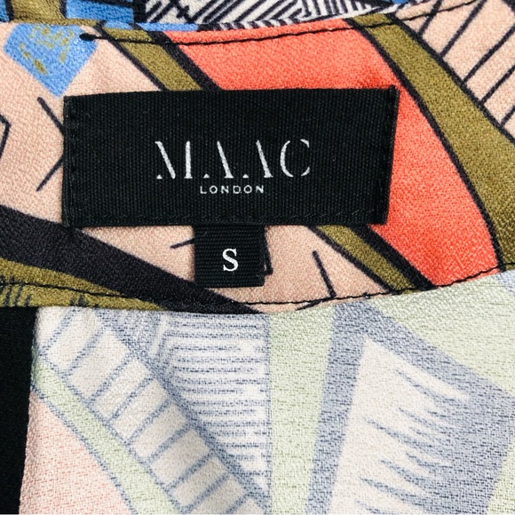 Maac London Moat 70's Boho Hippies style bold graphic print dress or tunic top - Picture 15 of 17